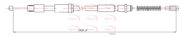 Cable Pull, parking brake (CAB1291)