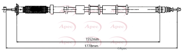 Cable Pull, parking brake (CAB1673)