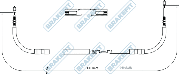 Cable Pull, parking brake (BBC3222)