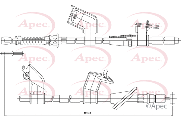 Cable Pull, parking brake (CAB1148)