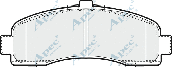 Brake Pad Set, disc brake (PAD800)