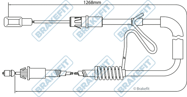 Cable Pull, parking brake (BBC3190)