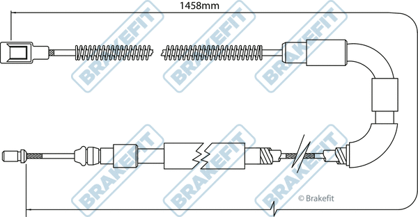 Cable Pull, parking brake (BBC3534)