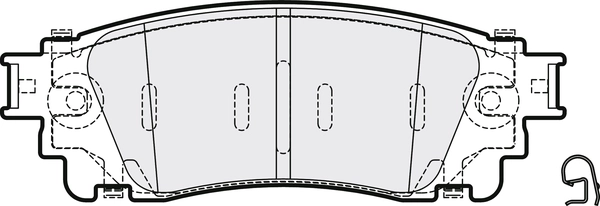 Brake Pad Set, disc brake (PD3769)