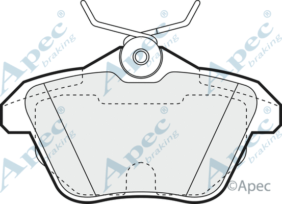 Brake Pad Set, disc brake (PAD1052)