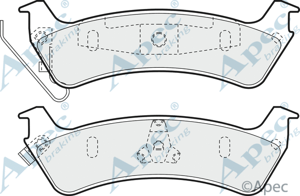 Brake Pad Set, disc brake (PAD1012)