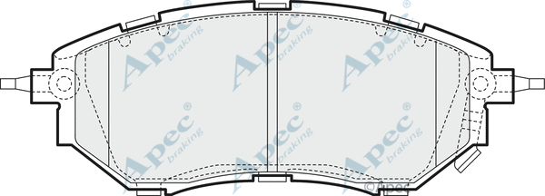 Brake Pad Set, disc brake (PAD1455)