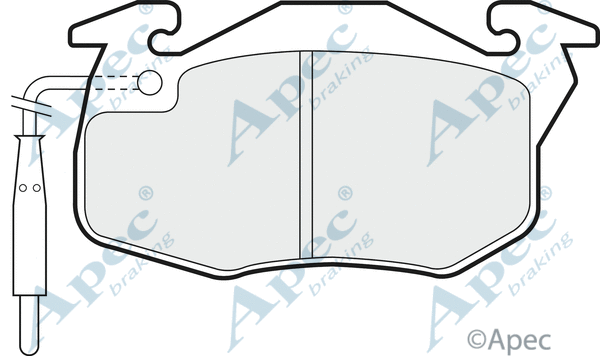 Brake Pad Set, disc brake (PAD712)