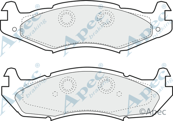 Brake Pad Set, disc brake (PAD818)