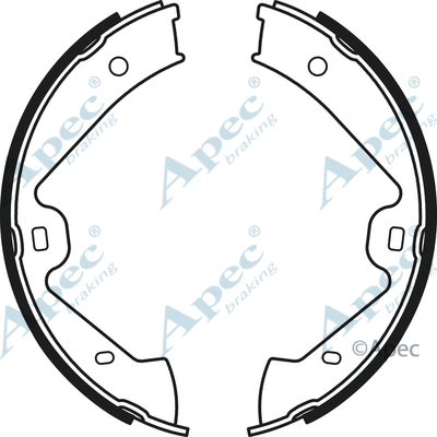 Brake Shoe Set, parking brake (SHU802)