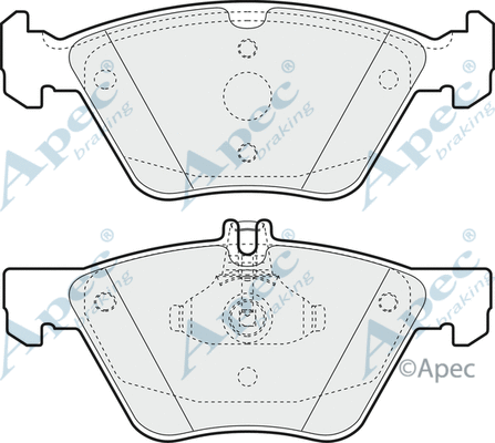 Brake Pad Set, disc brake (PAD1393)