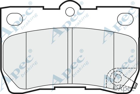 Brake Pad Set, disc brake (PAD1482)