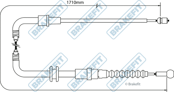 Cable Pull, parking brake (BBC3514)