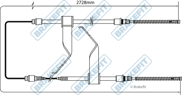 Cable Pull, parking brake (BBC3172)