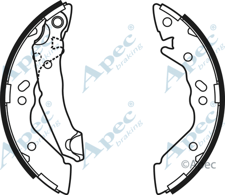 Brake Shoe Set (SHU590)