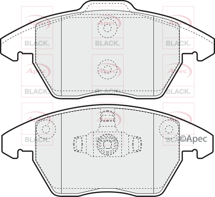 Brake Pad Set, disc brake (PAD1398B)