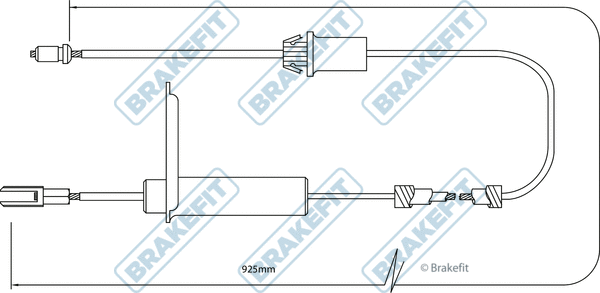 Cable Pull, parking brake (BBC3280)