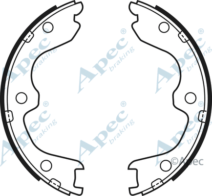 Brake Shoe Set, parking brake (SHU706)