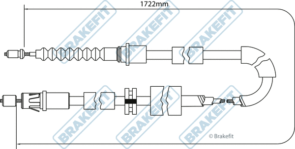 Cable Pull, parking brake (BBC3163)