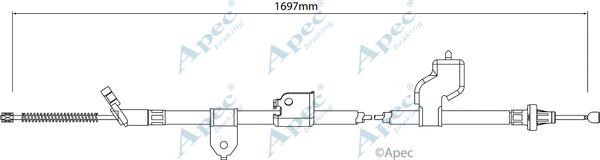 Cable Pull, parking brake (CAB1325)