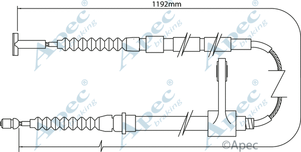 Cable Pull, parking brake (CAB1005)