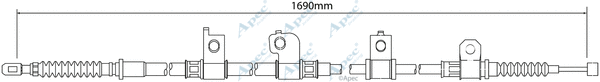 Cable Pull, parking brake (CAB1232)