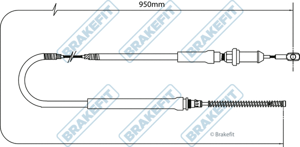Cable Pull, parking brake (BBC3258)