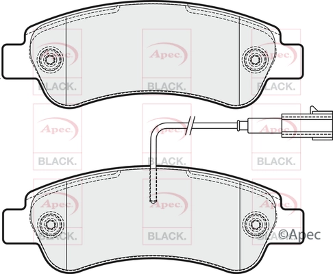 Brake Pad Set, disc brake (PAD2037B)