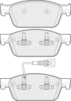 Brake Pad Set, disc brake (PD3707)