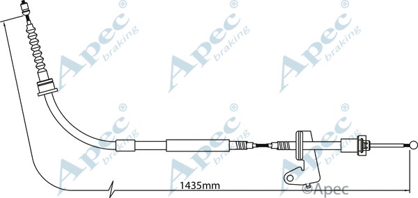 Cable Pull, parking brake (CAB1297)