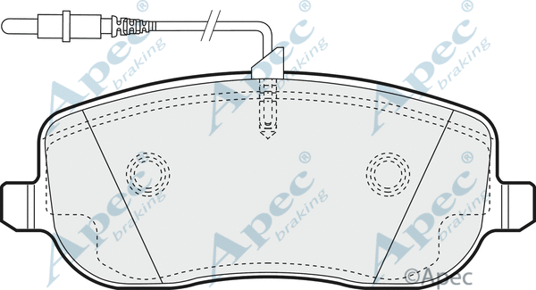 Brake Pad Set, disc brake (PAD1224)