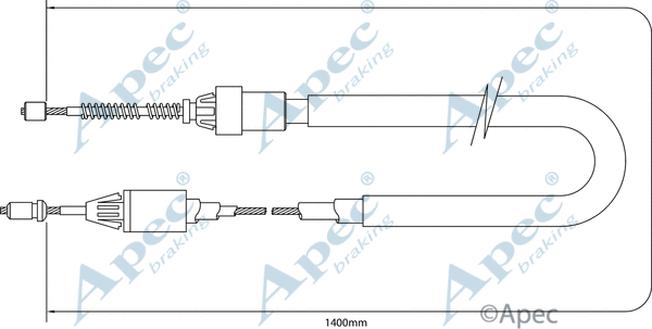 Cable Pull, parking brake (CAB1362)