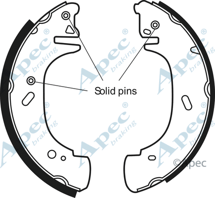 Brake Shoe Set (SHU533)