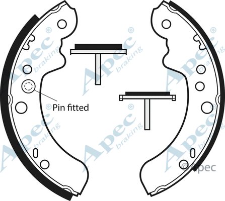 Brake Shoe Set (SHU386)