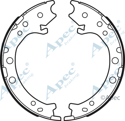 Brake Shoe Set, parking brake (SHU762)