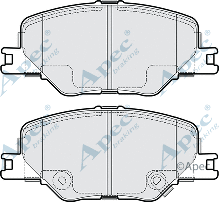 Brake Pad Set, disc brake (PAD2253)