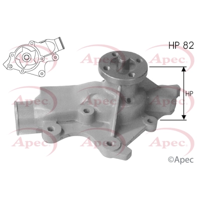 Water Pump, engine cooling (AWP1270)