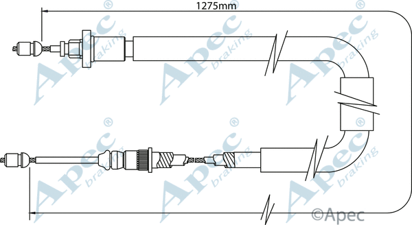 Cable Pull, parking brake (CAB1384)