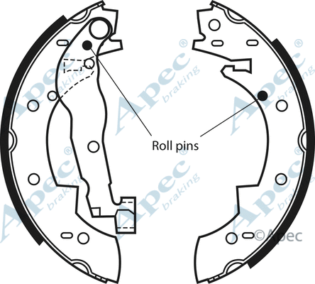 Brake Shoe Set (SHU117)