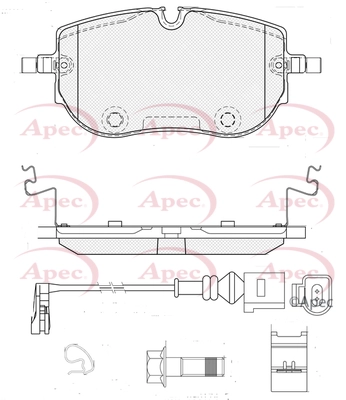 Brake Pad Set, disc brake (PAD2494)