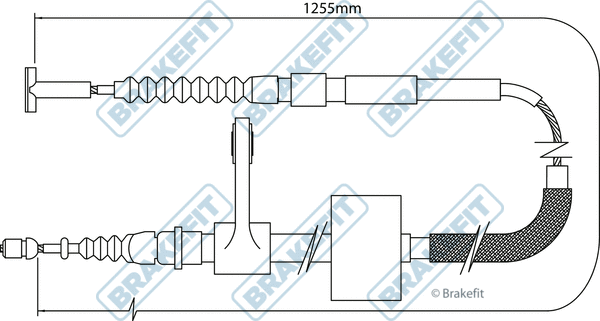 Cable Pull, parking brake (BBC3008)
