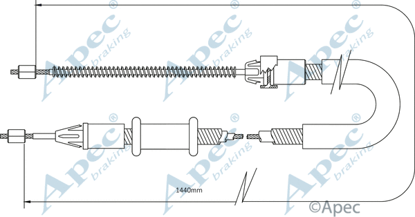 Cable Pull, parking brake (CAB1371)