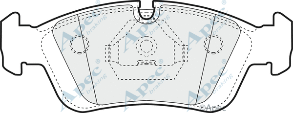 Brake Pad Set, disc brake (PAD725)