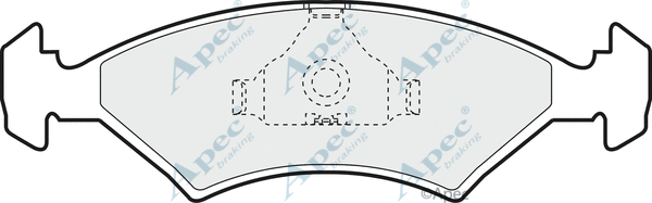 Brake Pad Set, disc brake (PAD351)