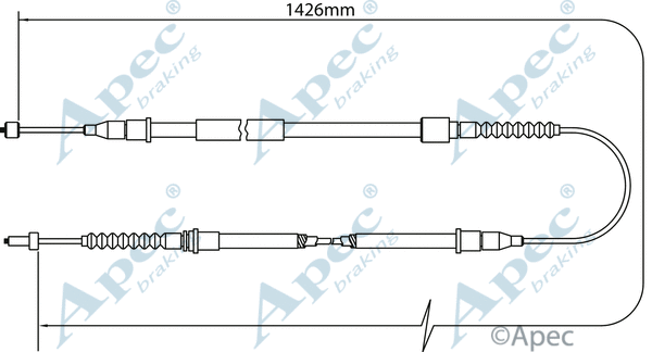 Cable Pull, parking brake (CAB1468)
