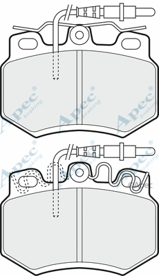 Brake Pad Set, disc brake (PAD828)