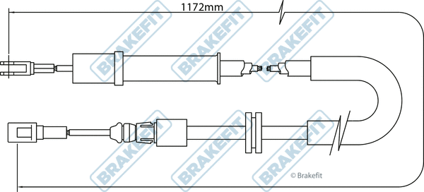 Cable Pull, parking brake (BBC3294)