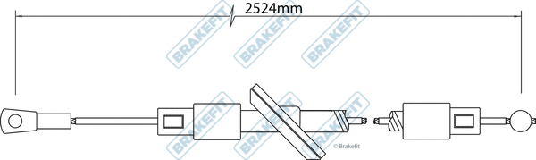 Cable Pull, parking brake (BBC3289)