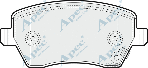 Brake Pad Set, disc brake (PAD1466)