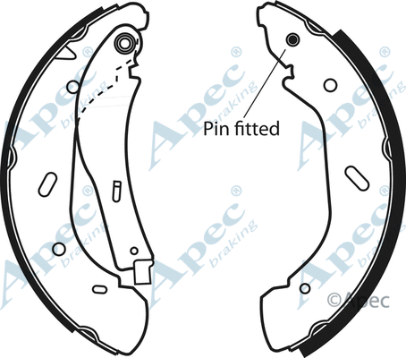 Brake Shoe Set (SHU693)